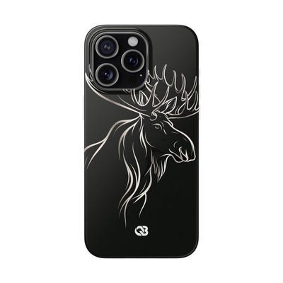 Nordic Moose Contour · Lite Phone Case for iPhone ·  Black