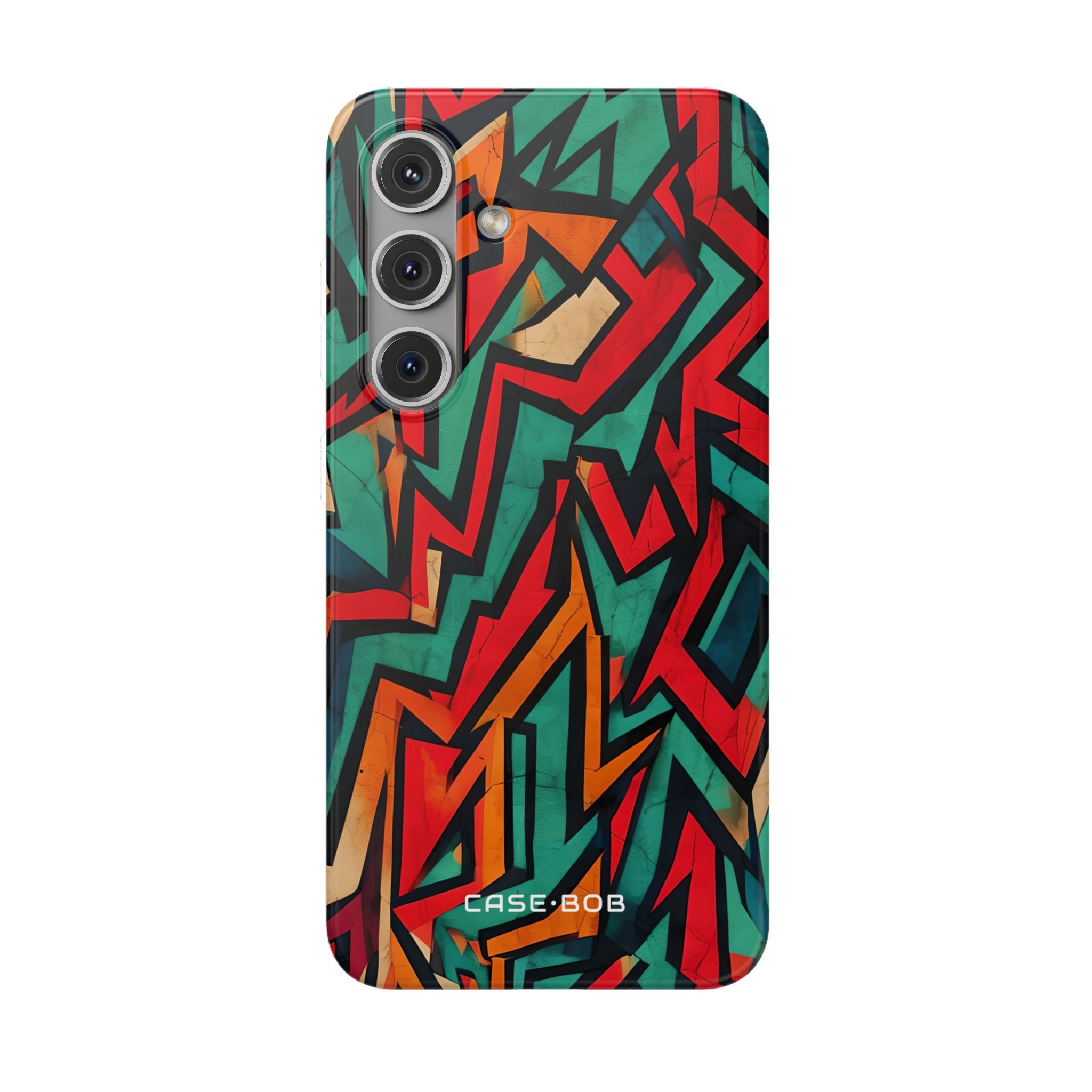 Crimson Zigzag Samsung S24 Case - Soft