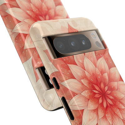 Coral Layered Bloom · Tough Etui na telefon dla Google Pixel