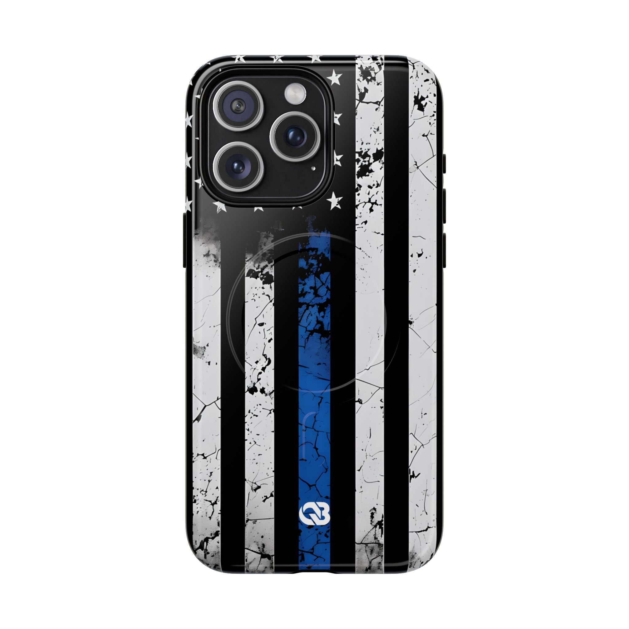 Gritty Cobalt Flag · Tough+ Phone Case for iPhone · Magsafe