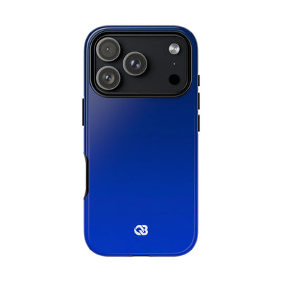 Blue Tough Phone Case for iPhone - Cobalt Depth Shift