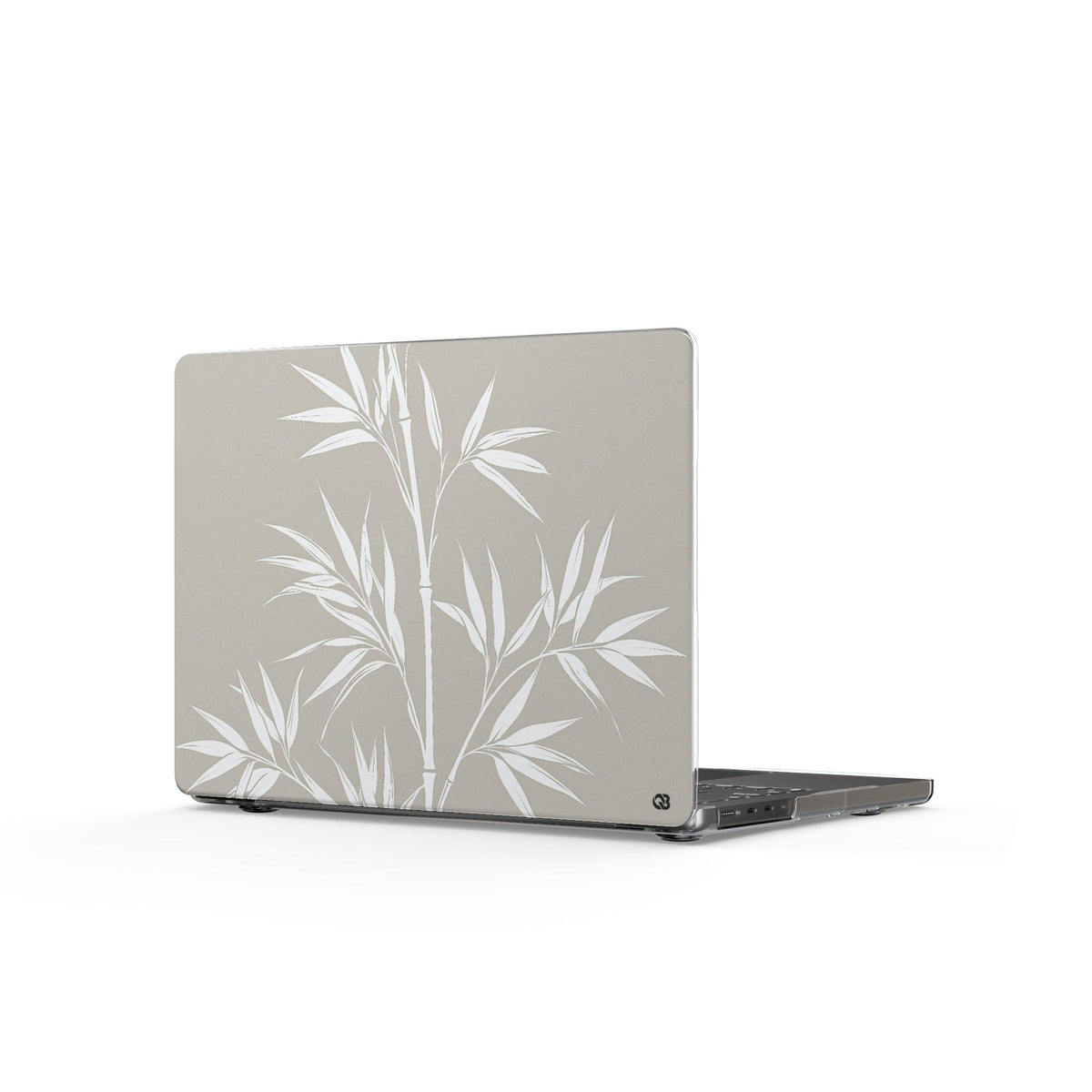 Serene Bamboo · Clear Hard Case for MacBook · Beige