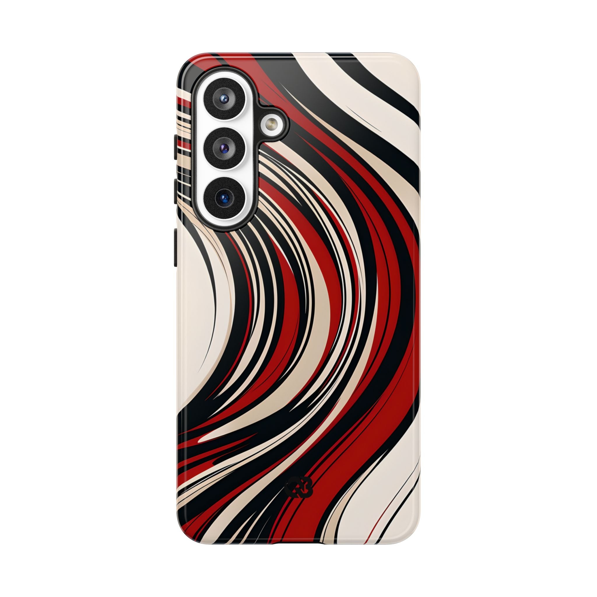 Crimson Flow Waves · Tough Phone Case for Samsung