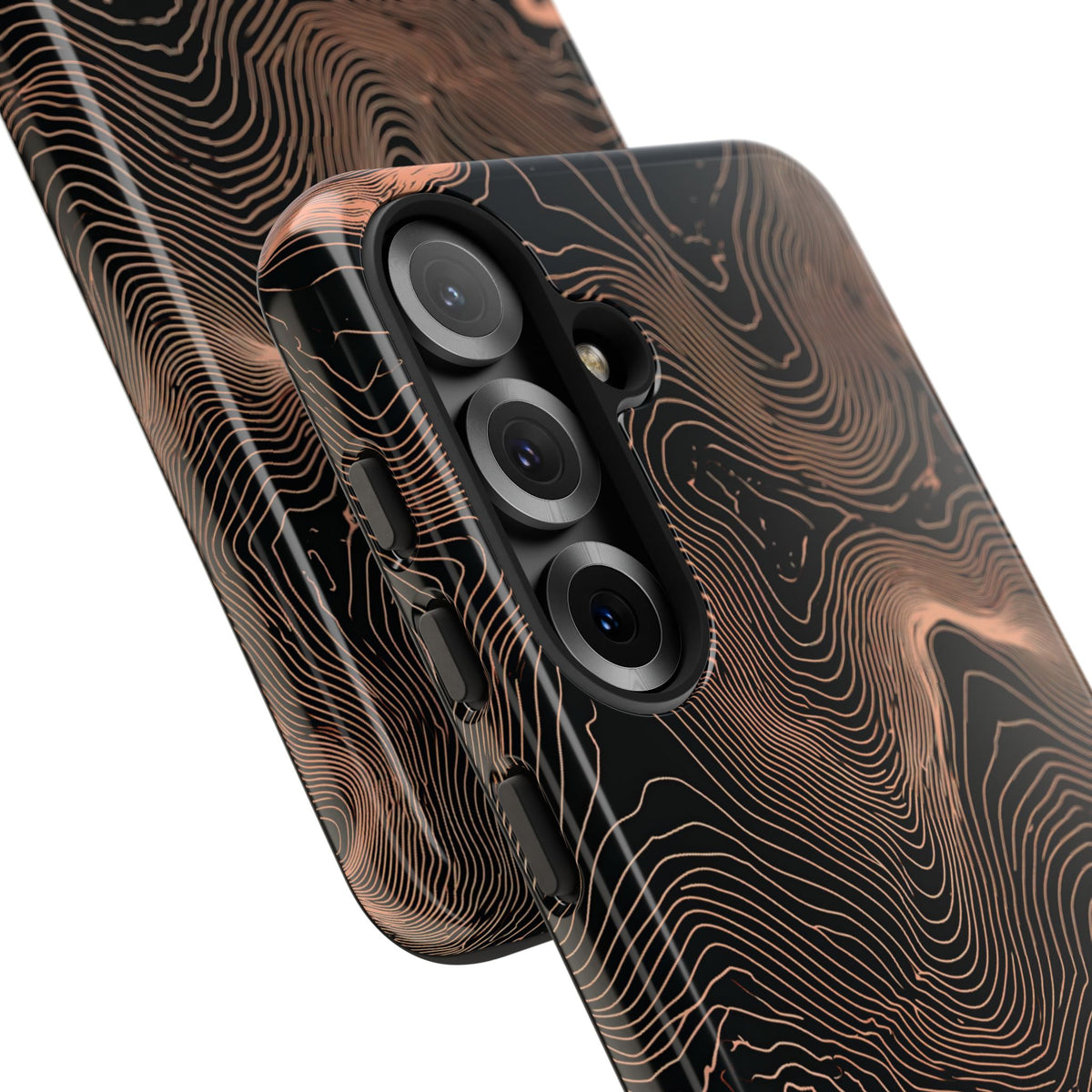Mesa Elevation Contour · Tough Phone Case for Samsung · Black