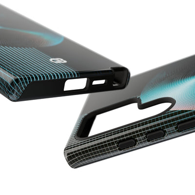 Blue Tough Phone Case for Samsung - Cyan Vector Sphere