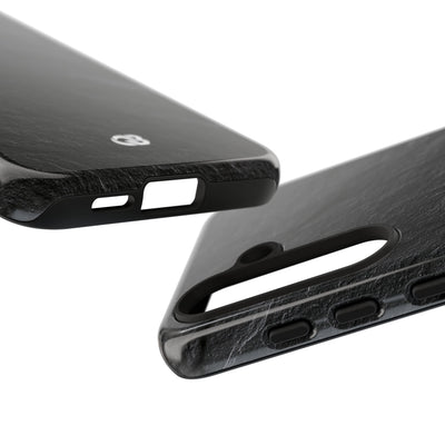 Black Tough Phone Case for Samsung - Raw Obsidian Slate