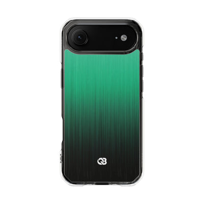 Emerald Cascade · Clear Impact Magnetic Phone Case for iPhone · Green