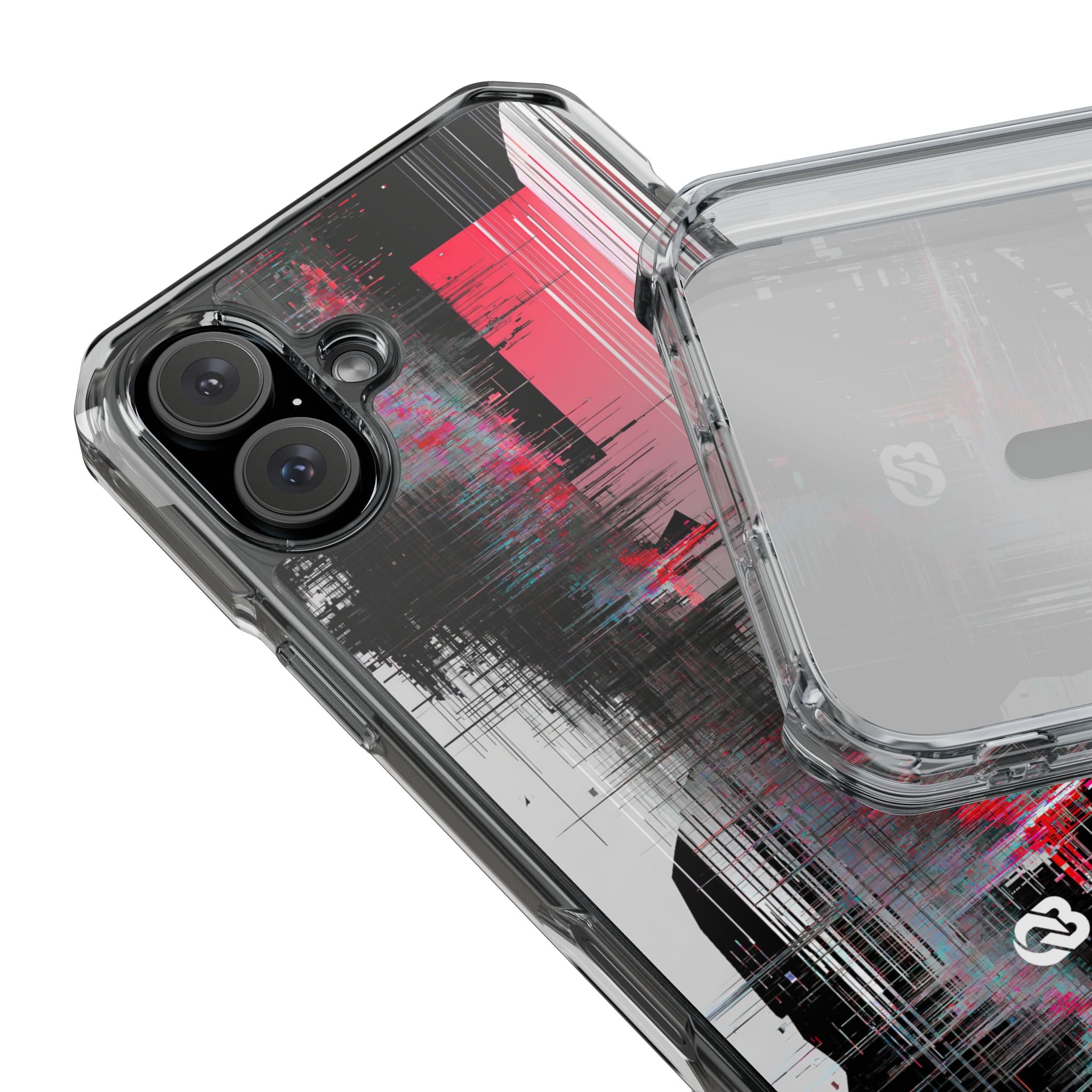 Black Impact MagSafe Phone Case for iPhone - Crimson Data Leak