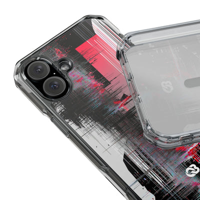 Black Impact MagSafe Phone Case for iPhone - Crimson Data Leak