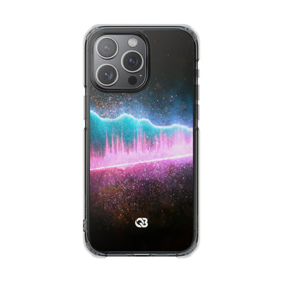 Digital Frequency · Clear Impact Magnetic Phone Case for iPhone · Pink