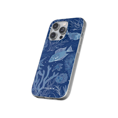 Navy Scale Reef iPhone 14 Pro Case - Soft