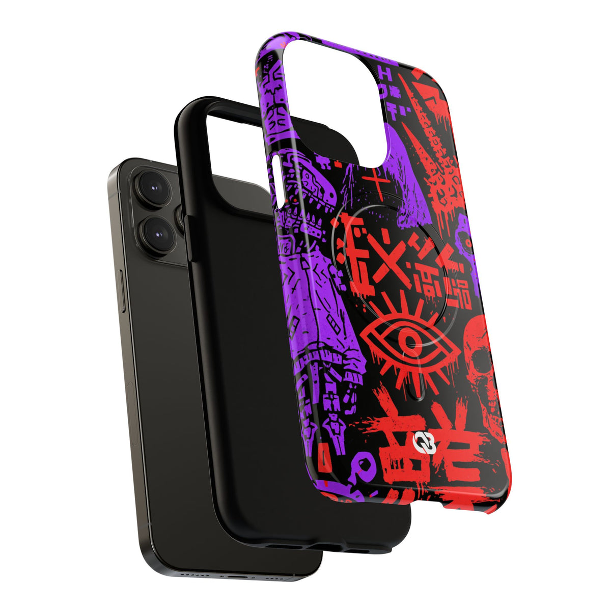 Underground Cyber Glyphs · Tough 2.0 Magnetic Phone Case for iPhone · Black
