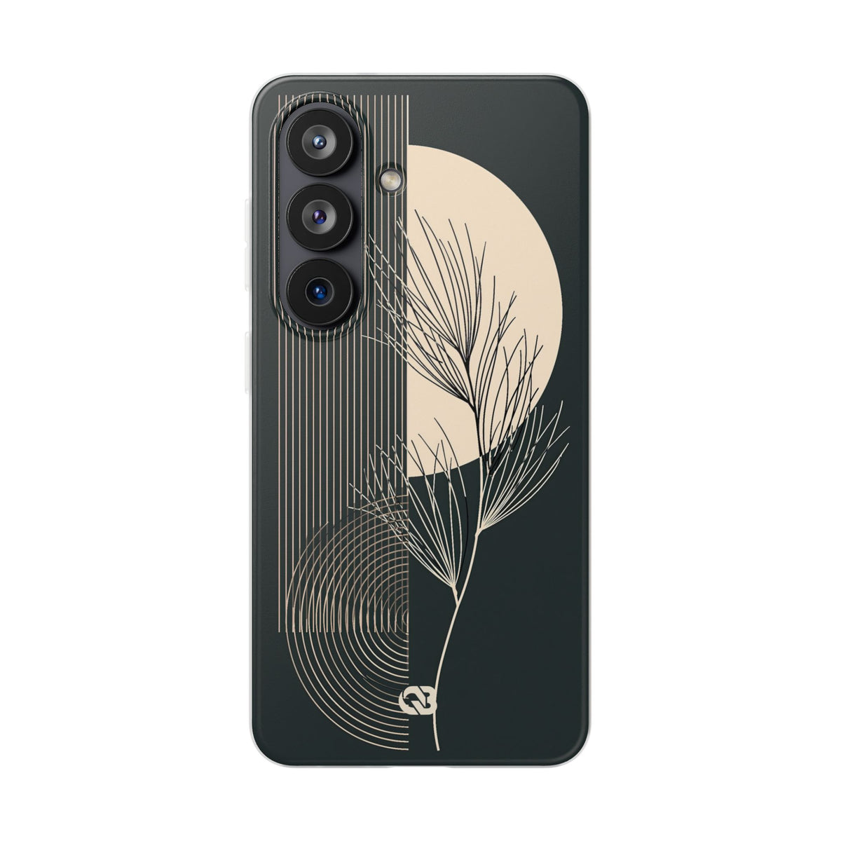 Botanical Crescent Linework · Lite Phone Case for Samsung · Green