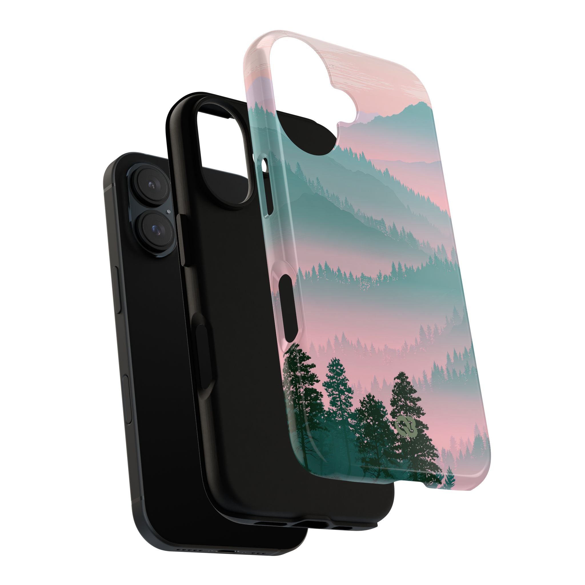 Teal Tough Phone Case for iPhone - Alpine Mist Teal