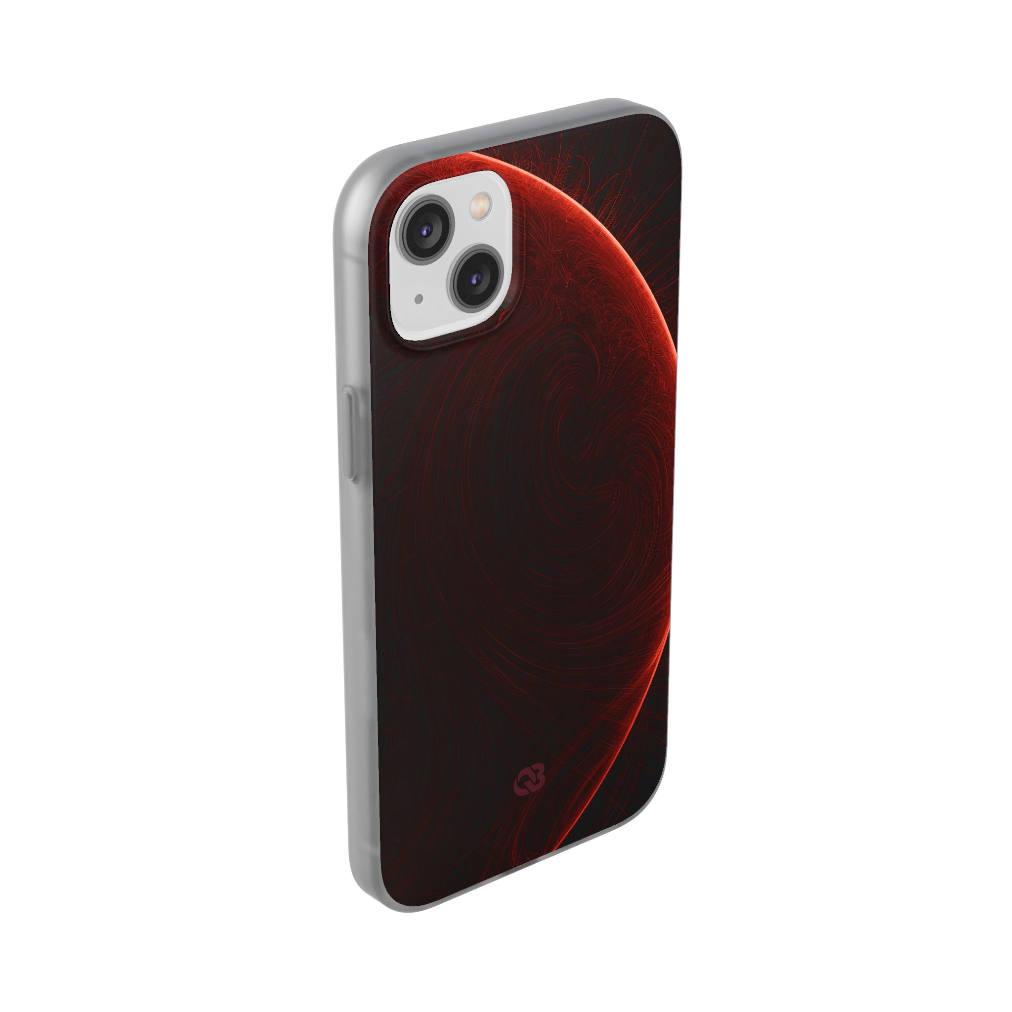 Red Lite Phone Case for iPhone - Crimson Flare Flux
