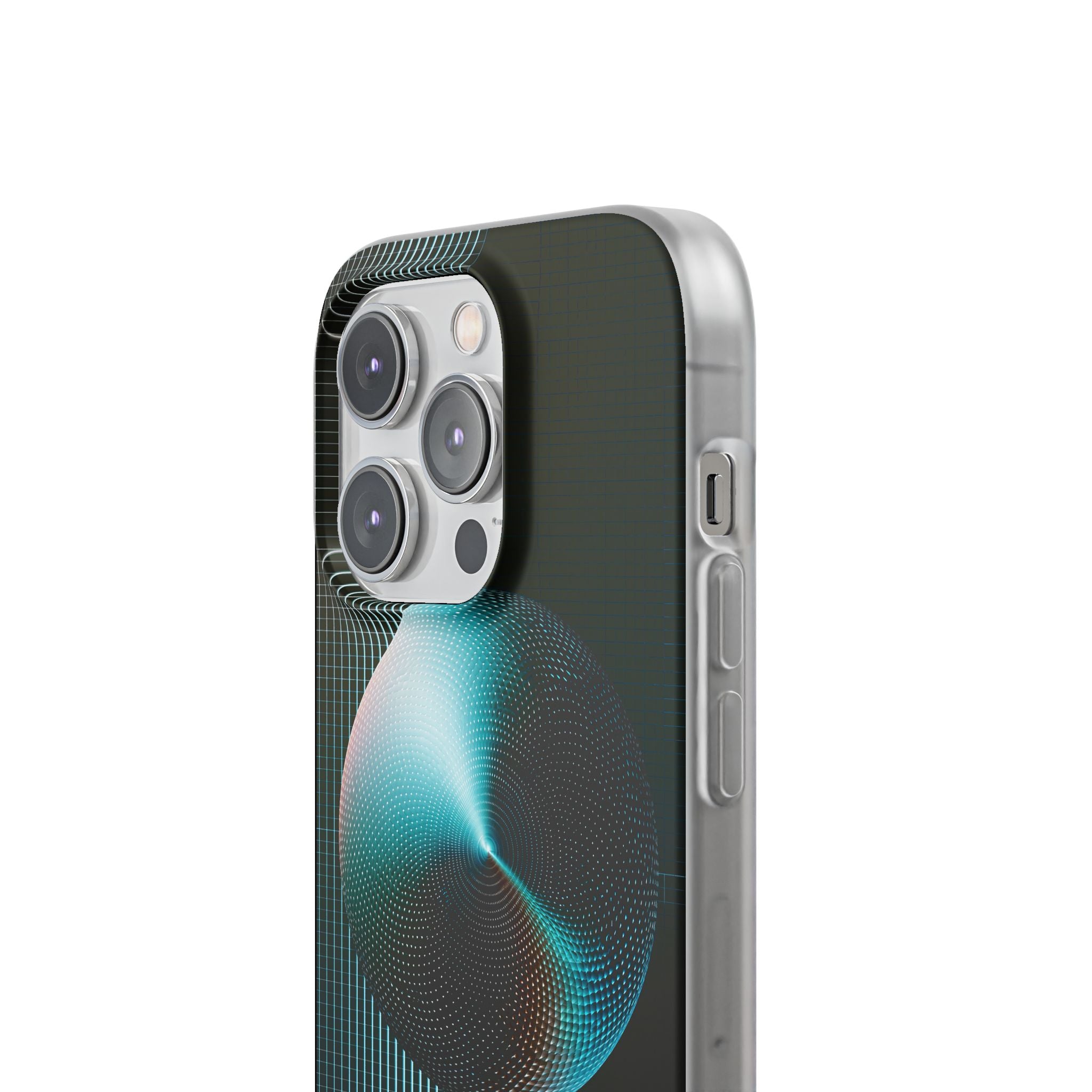 Blue Lite Phone Case for iPhone - Cyan Vector Sphere
