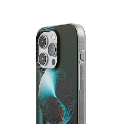 Blue Lite Phone Case for iPhone - Cyan Vector Sphere