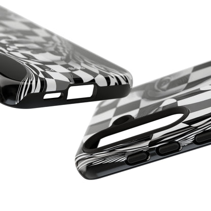 Checkered Face Samsung S24 Case - Tough