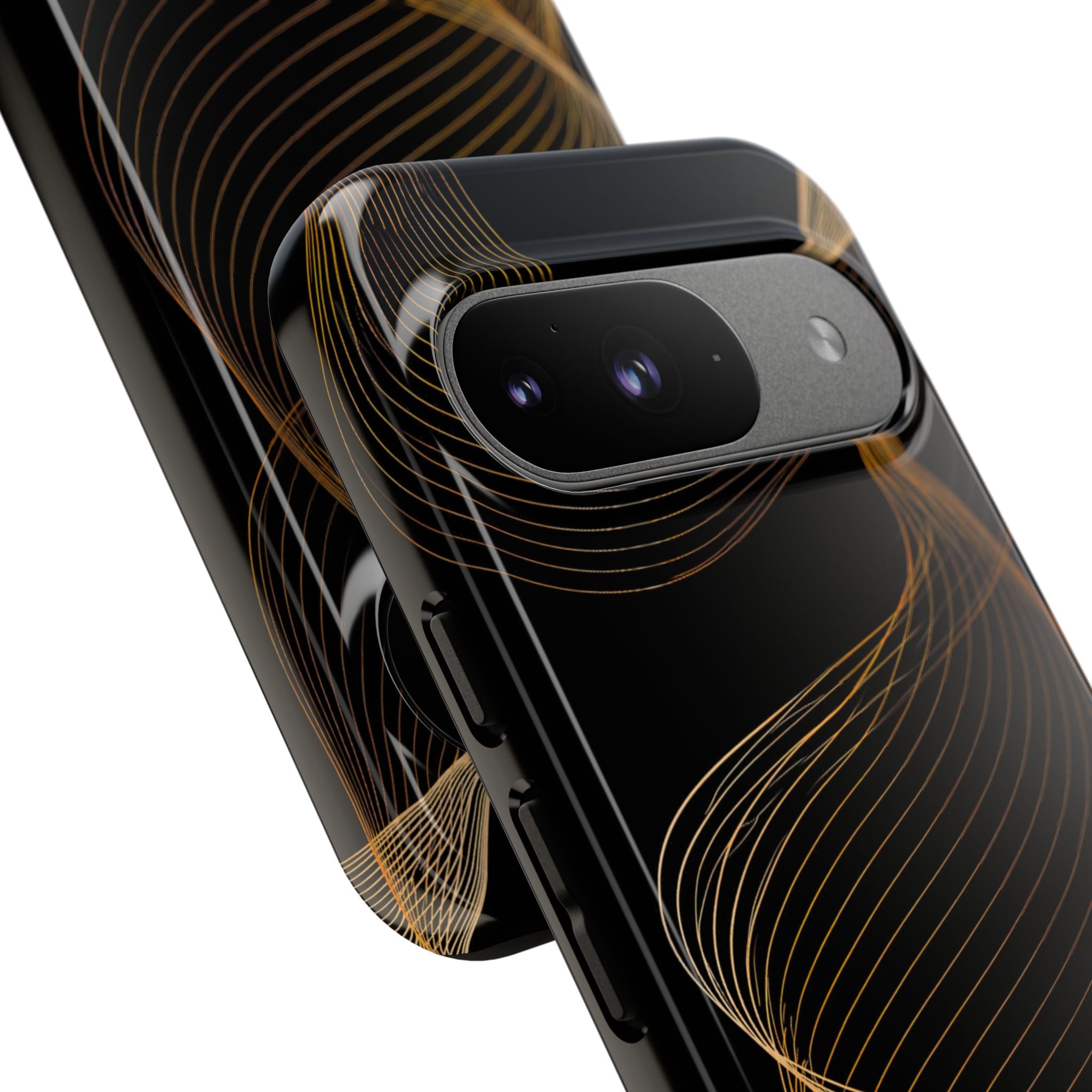 Gold Tough Phone Case for Google Pixel - Burnished Bronze Helix