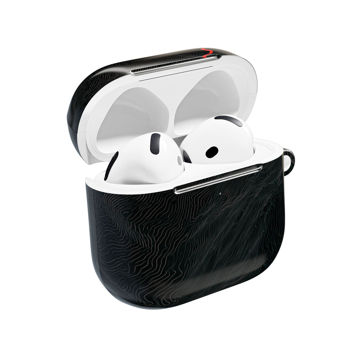 Crimson Ridge Pass · Hard Case for AirPods & AirPods Pro · Black