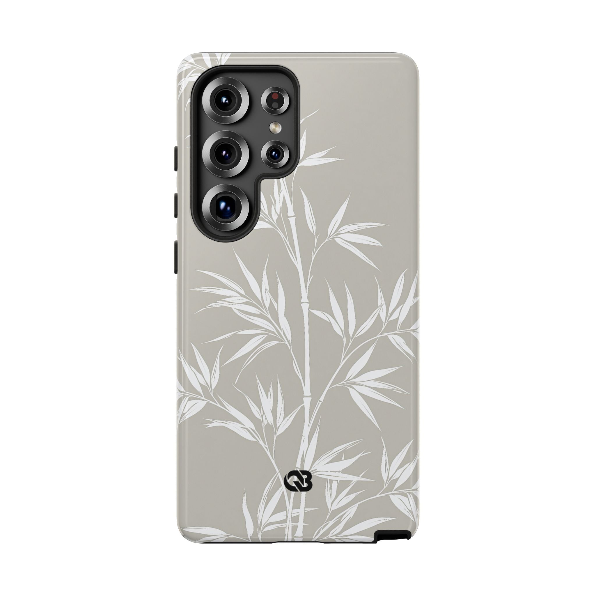 Beige Tough Phone Case for Samsung - Sandstone Bamboo Stalks