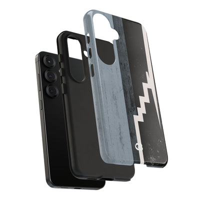 Grey Tough Phone Case for Samsung - Industrial Concrete Void