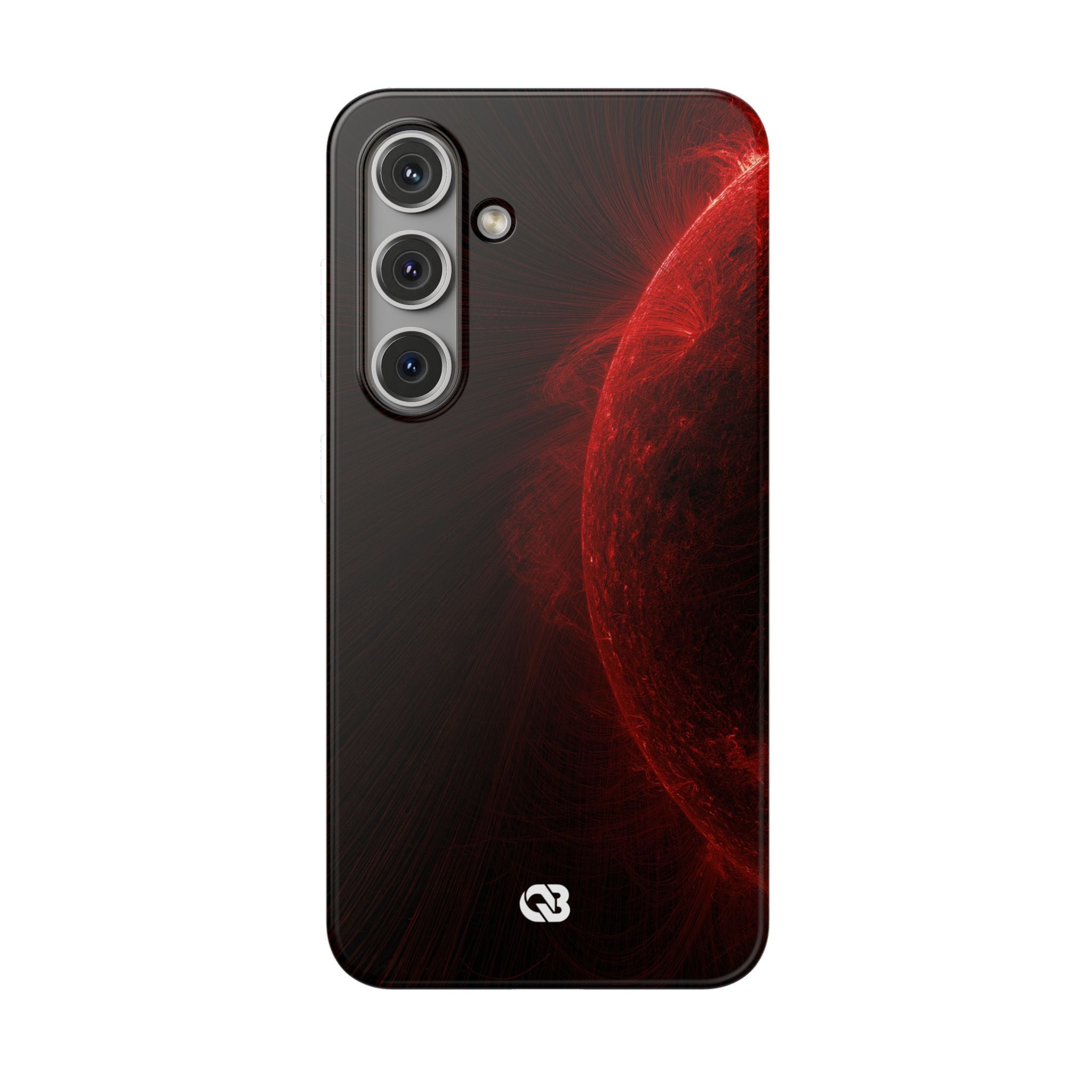Red Lite Phone Case for Samsung - Solar Crimson Flare