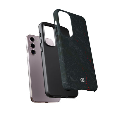Crimson Rift · Tough Phone Case for Samsung · Black