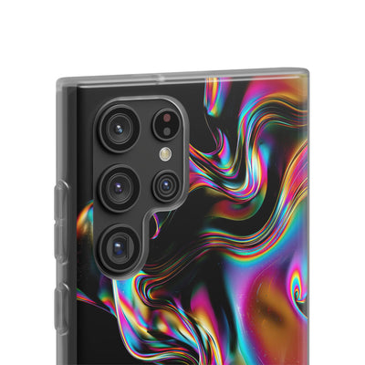 Purple Lite Phone Case for Samsung - Liquid Neon Chrome