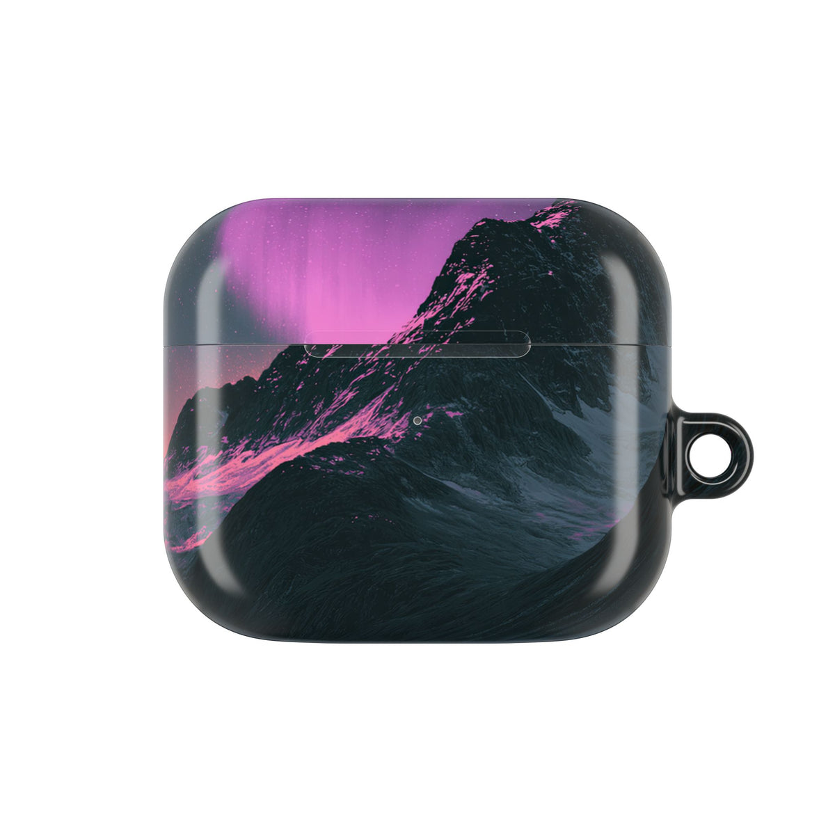 Arctic Aurora Summit · Hard Case for AirPods & AirPods Pro · Black