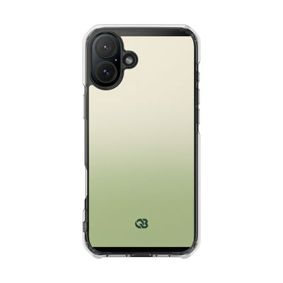 Muted Sage Ombre · Clear Impact Magnetic Phone Case for iPhone · Green