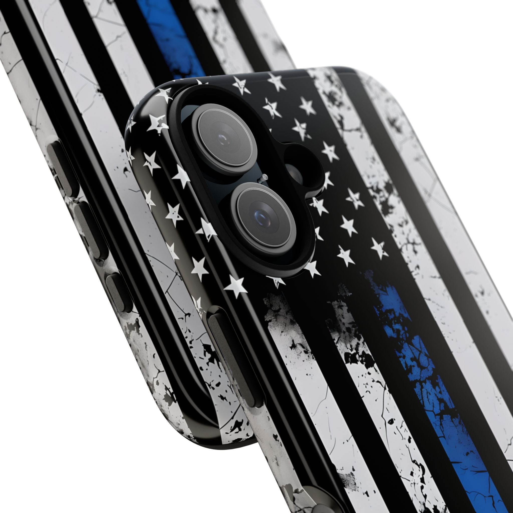 Blue Stripe Flag iPhone 16 Case - Tough