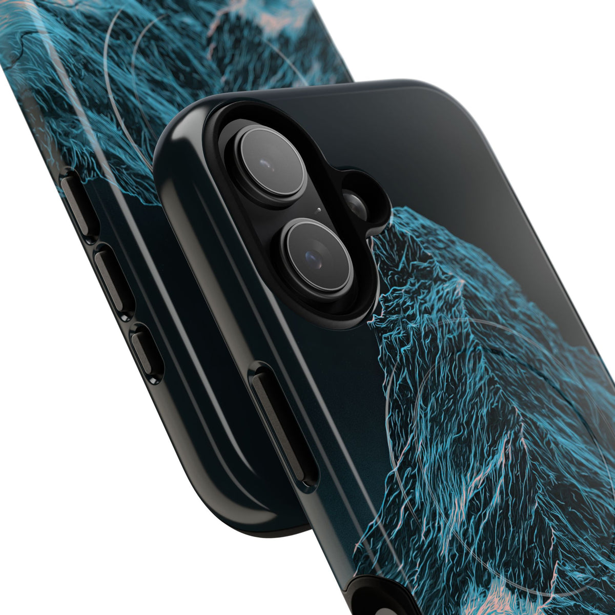 Glacial Alpine Peak · Tough 2.0 Magnetic Phone Case for iPhone · Blue