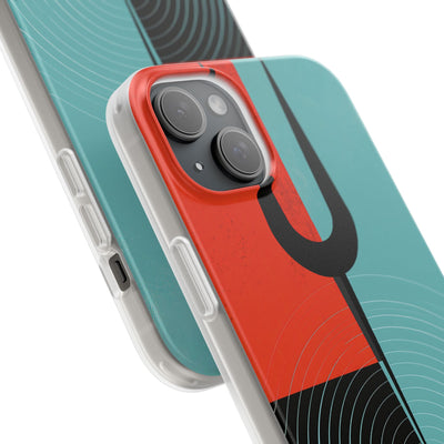 Teal Lite Phone Case for iPhone - Sonic Static Split