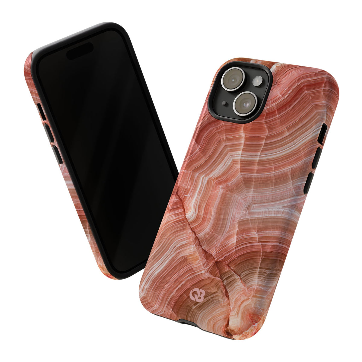 Blushing Rose Strata · Tough Phone Case for iPhone · Pink
