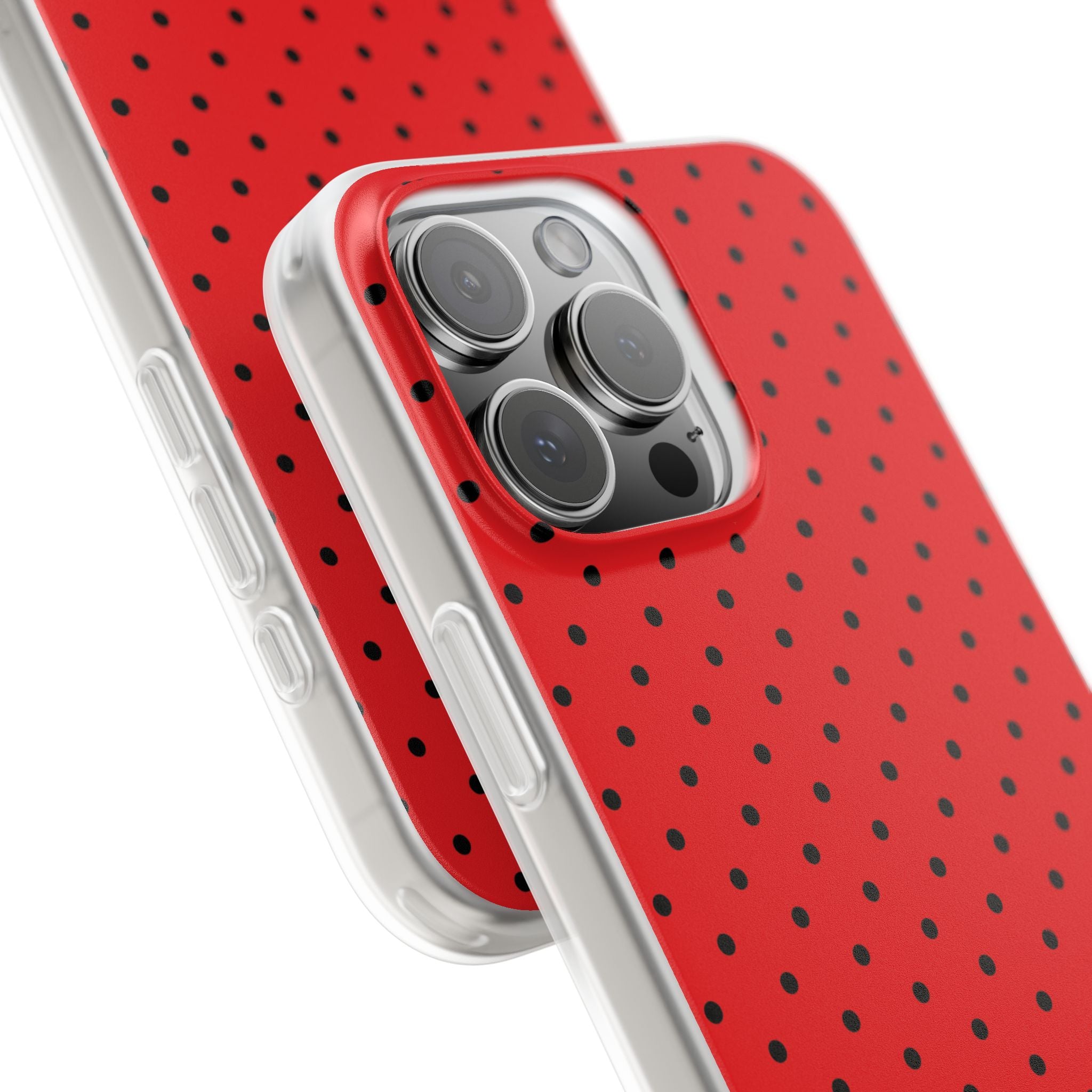 Crimson Dot Matrix iPhone 16 Pro Max -pehmeä suojakotelo
