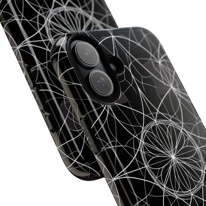 Strahlender Blütenblatt-Orbit iPhone 16 Plus Case - Tough+