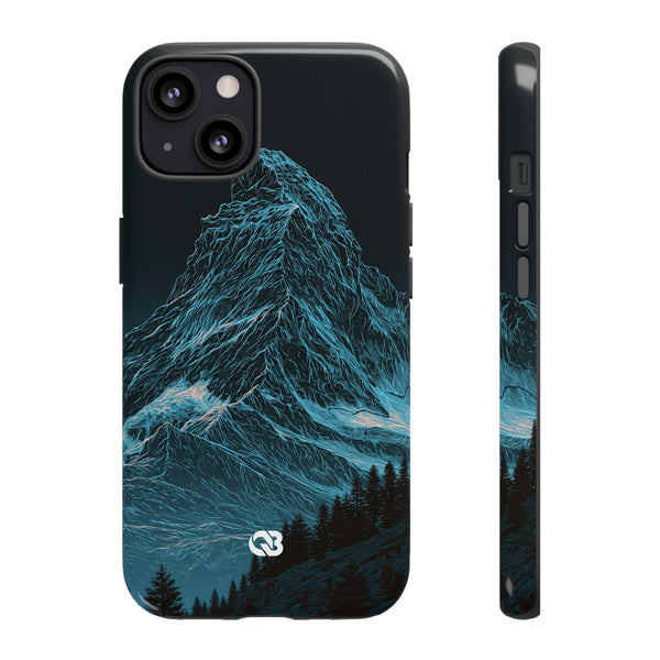 Glacial Alpine Peak · Tough Phone Case for iPhone · Blue