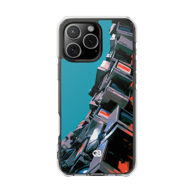 System Error Spire · Clear Impact Magnetic Phone Case for iPhone · Teal