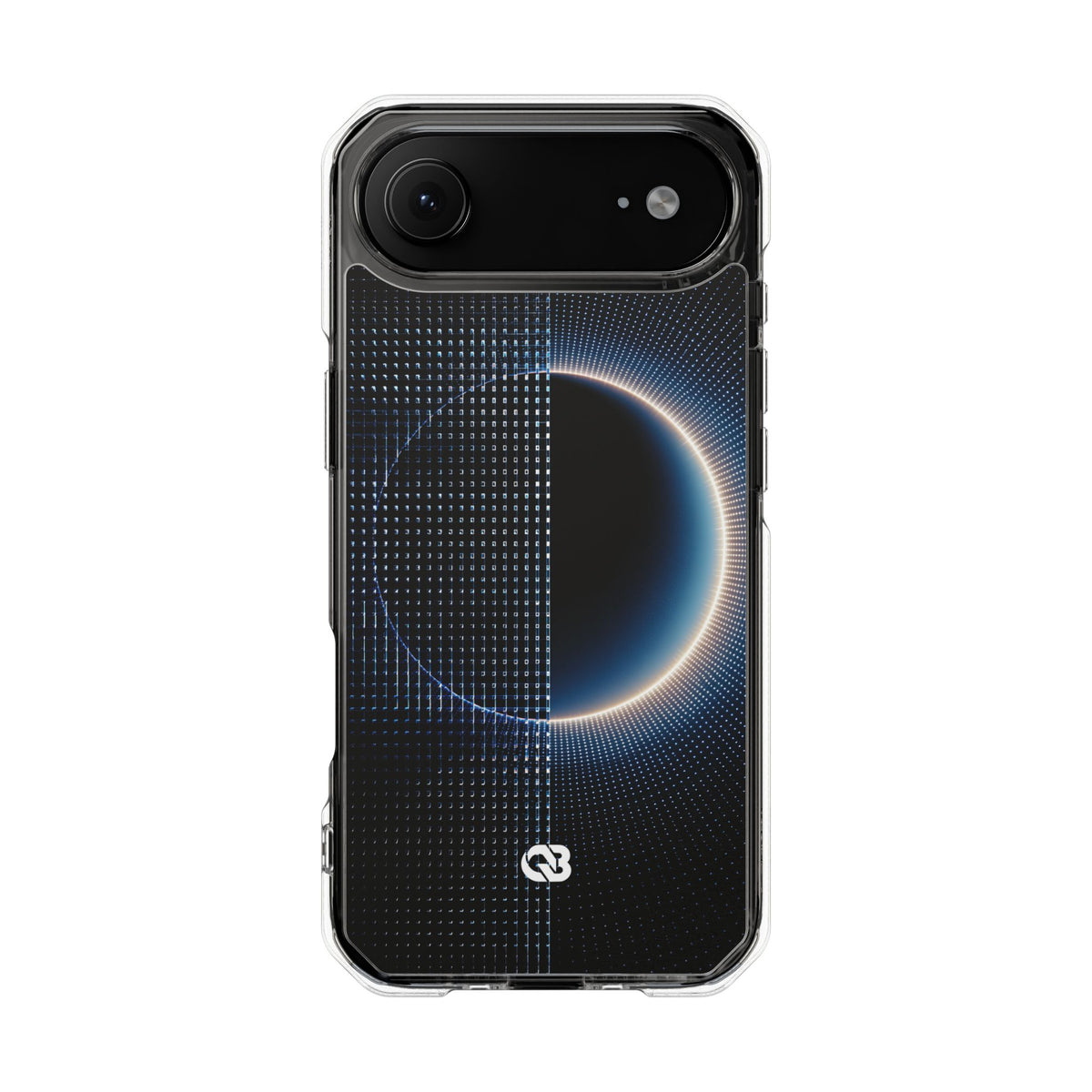 Luminous Meridian · Clear Impact Magnetic Phone Case for iPhone · Black