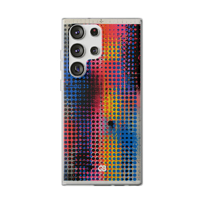 Chromatic Halftone Grid · Lite Phone Case for Samsung · Blue