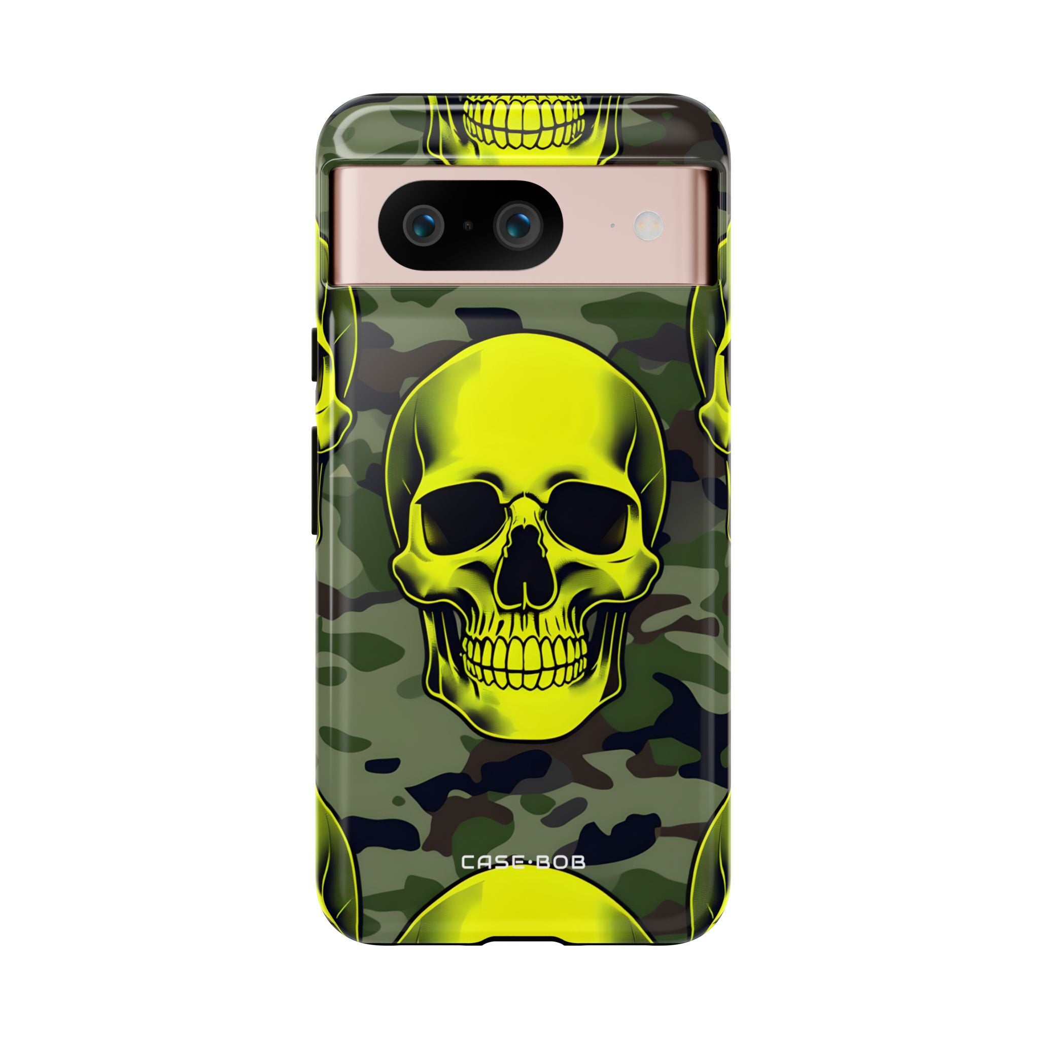Neon Skull Camo Google Pixel 8 Case - Tough