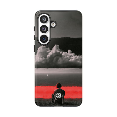 Crimson Horizon · Tough Phone Case for Samsung · Black