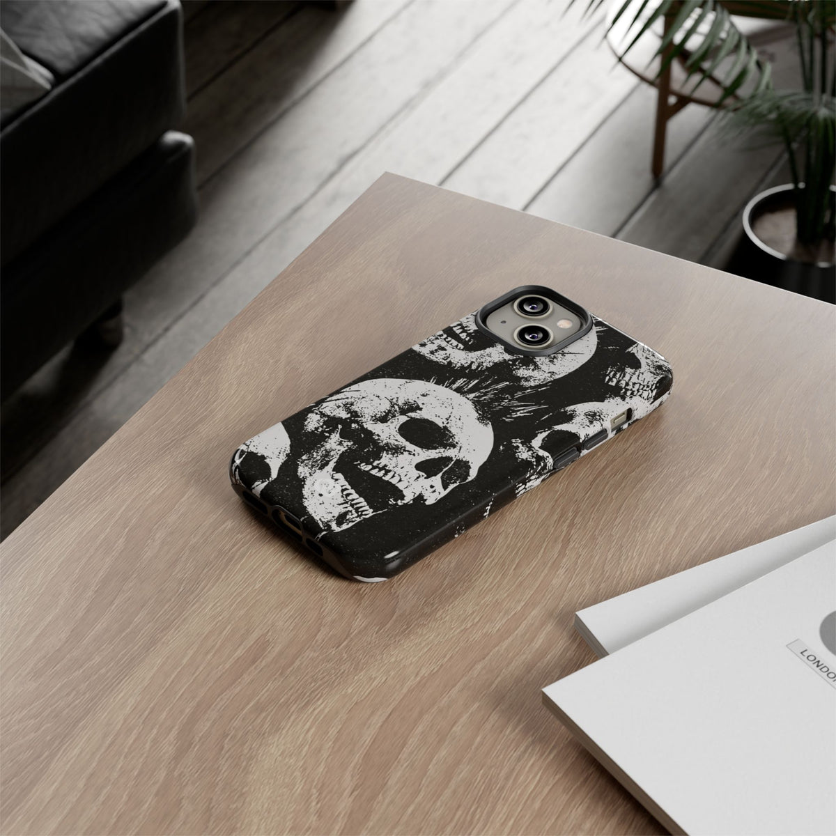 Punk Skull Riot · Tough Phone Case for iPhone · Black