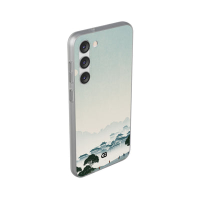 Blue Lite Phone Case for Samsung - Mist Valley Pagoda