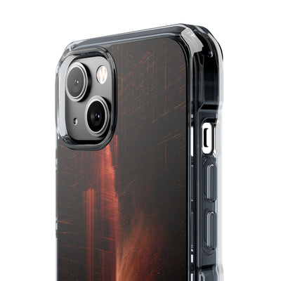 Luminous Monolith · Clear Impact Magnetic Phone Case for iPhone · Black