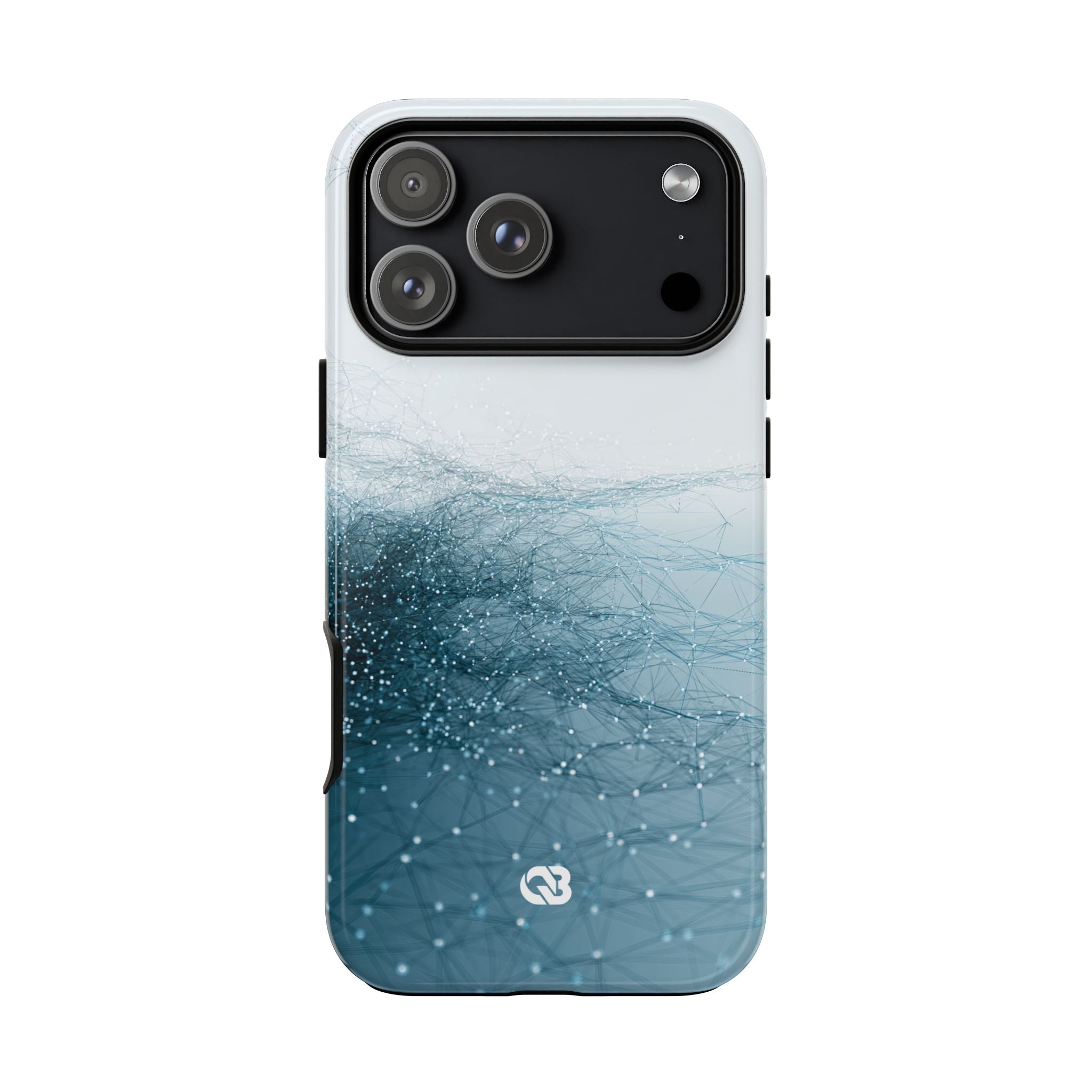 Teal Tough Phone Case for iPhone - Arctic Pulse Mesh