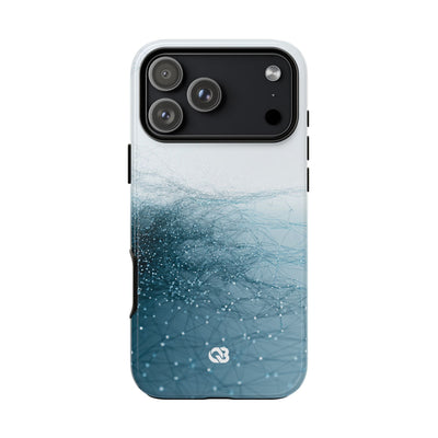 Teal Tough Phone Case for iPhone - Arctic Pulse Mesh
