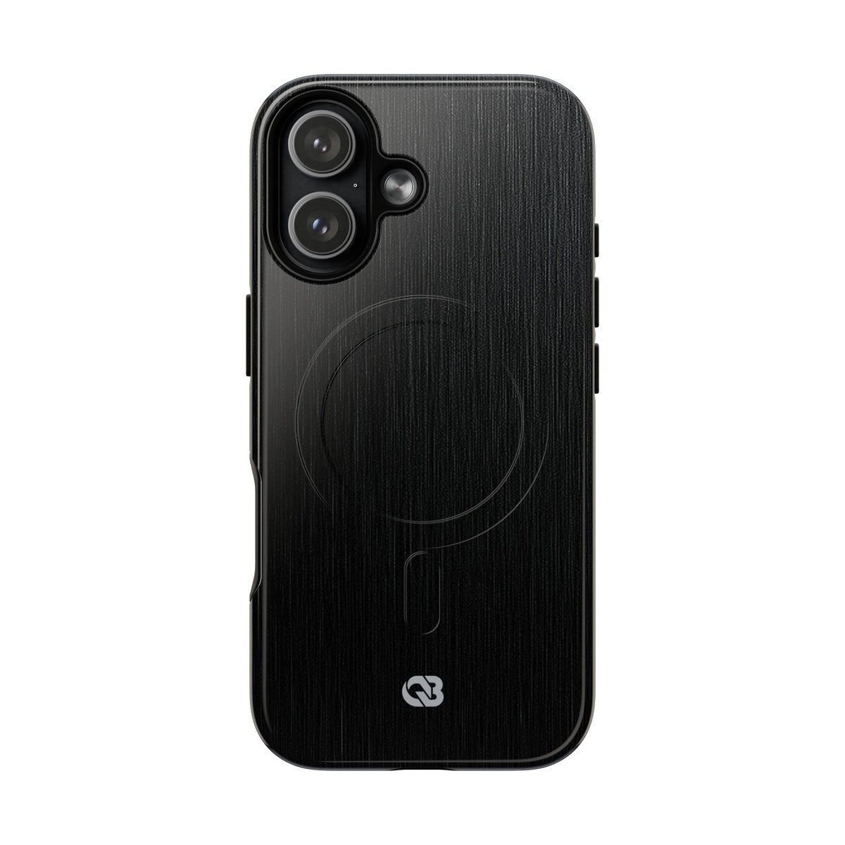 Obsidian Brushed Steel · Tough 2.0 Magnetic Phone Case for iPhone · Black