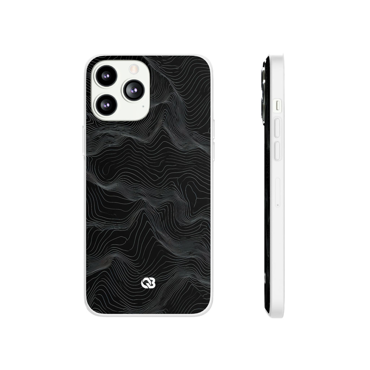 Obsidian Contour Elevation · Lite Phone Case for iPhone ·  Black